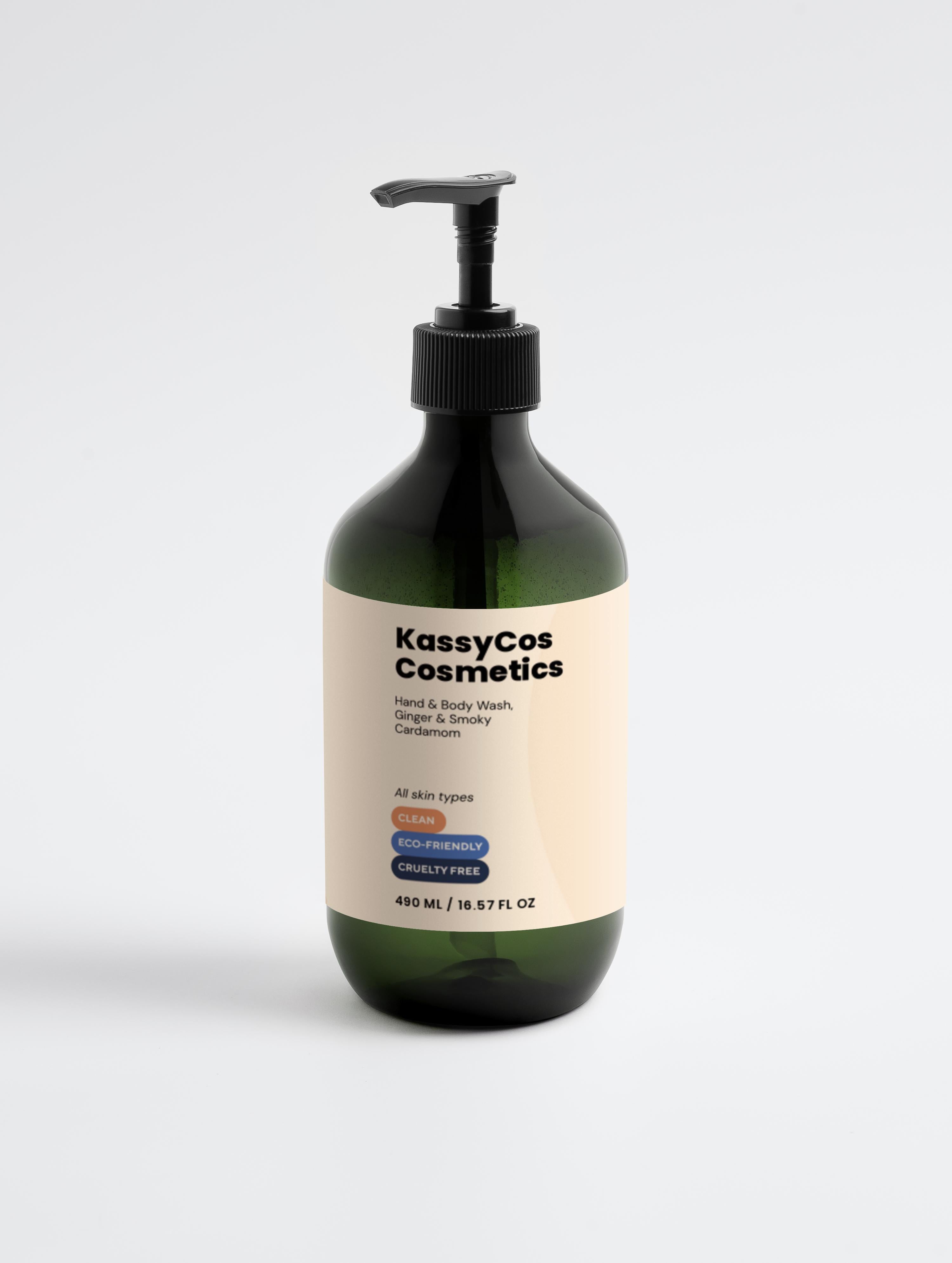 Hand & Body Wash, Ginger & Smoky Cardamom